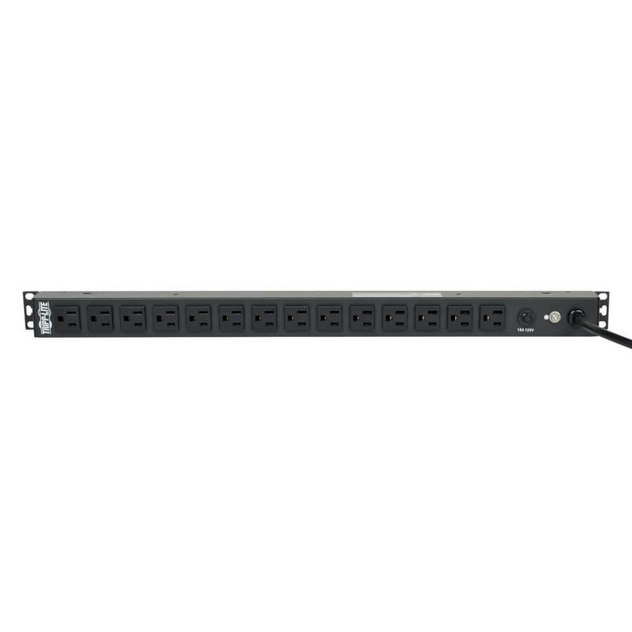 Tripp Lite by Eaton PDU 1.8kW Single-Phase 120V Basic PDU 14 NEMA 5-15R Outlets NEMA 5-15P Input 15 ft. (4.57 m) Cord 0U Vertical