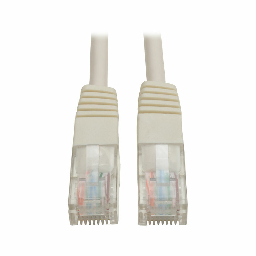 Eaton Tripp Lite Series Cat5e 350 MHz Molded (UTP) Ethernet Cable (RJ45 M/M), PoE - White, 5 ft. (1.52 m)