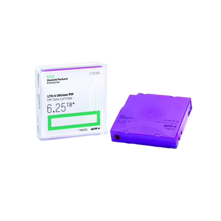 HPE LTO-6 Ultrium 6.25TB MP RW Non Custom Labeled Data Cartridge 20 Pack