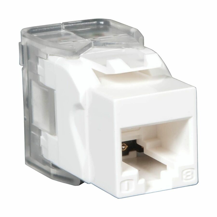 Eaton Tripp Lite Series Toolless Cat6/5e Keystone Jack - White, TAA