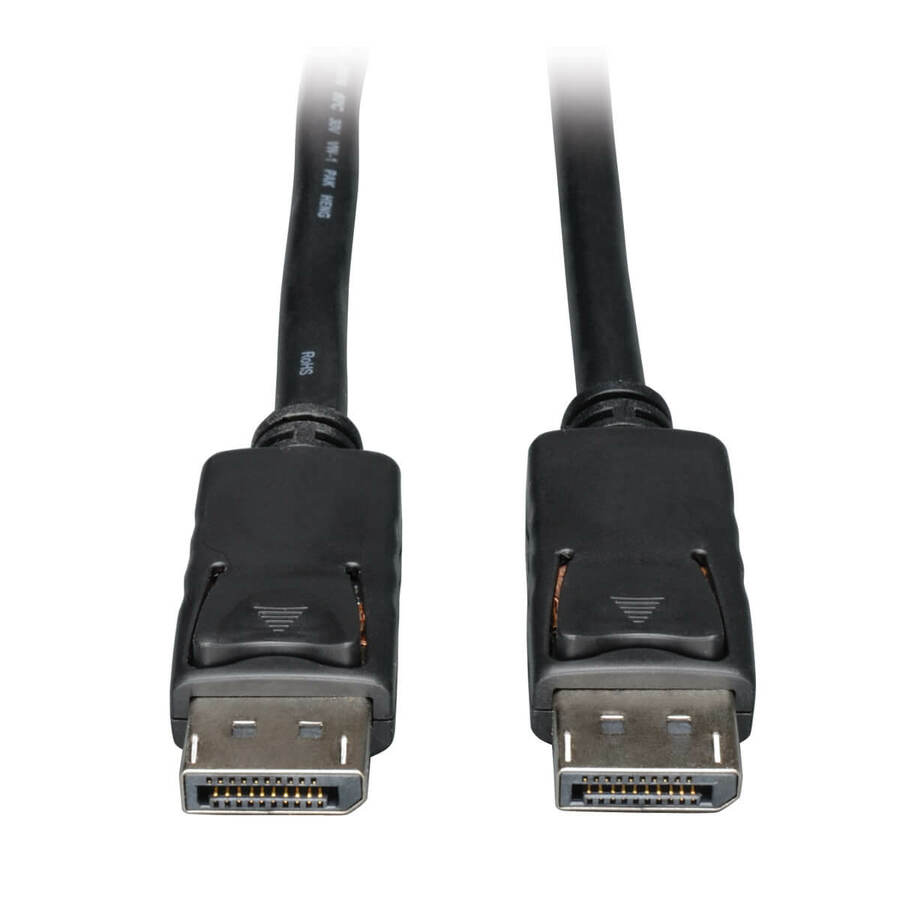Tripp Lite by Eaton DisplayPort Cable with Latching Connectors 4K 60 Hz (M/M) Black 15 ft. (4.57 m)