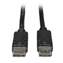 Tripp Lite by Eaton DisplayPort Cable with Latching Connectors 4K 60 Hz (M/M) Black 15 ft. (4.57 m)