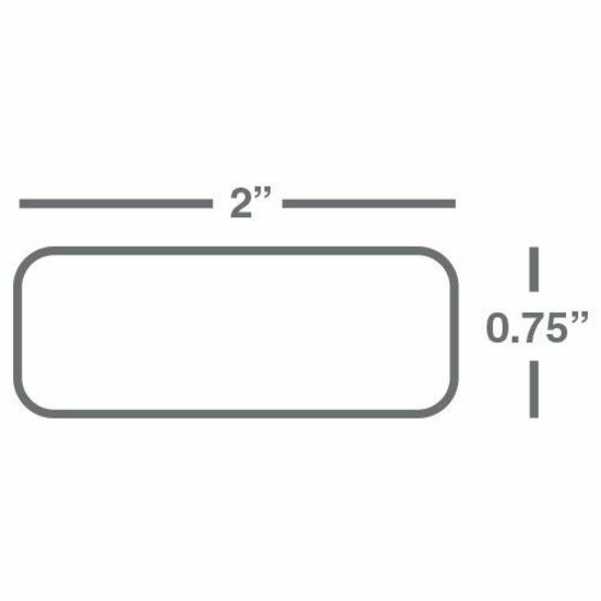 Wasp 2.00" x .75" Polyester TT Labels, 1 roll, 3000 per roll, 5" OD