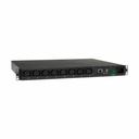 Tripp Lite by Eaton PDU 3.7kW Single-Phase 208/230V Switched PDU - LX Platform 8 C13 Outlets C20 Input with L6-20P Adapter 2.4m Cord 1U Rack-mount TAA