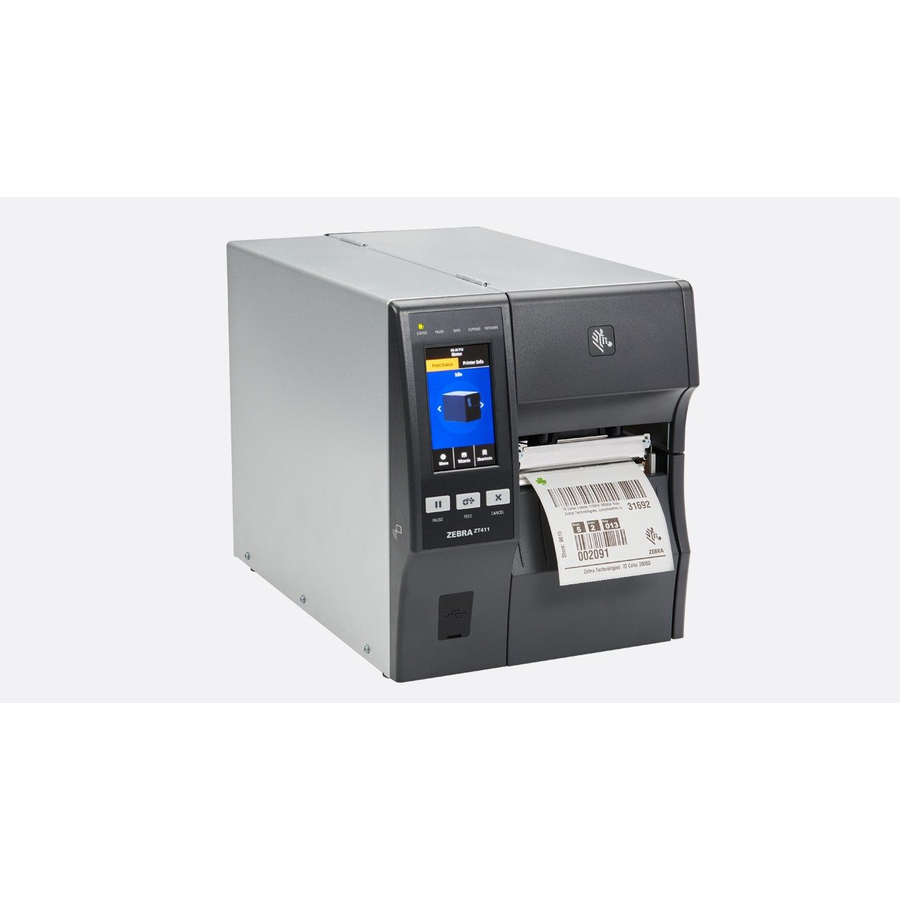 Zebra ZT411 Industrial Direct Thermal/Thermal Transfer Printer - Label Print - USB - Serial - Bluetooth