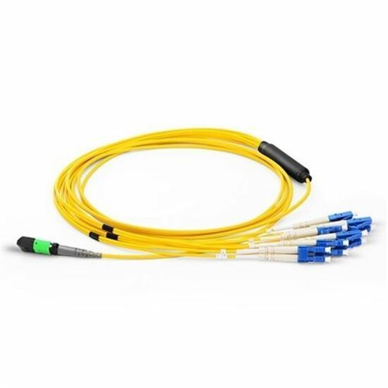 Axiom MPO Female to 4 LC SM Fiber Breakout Cable