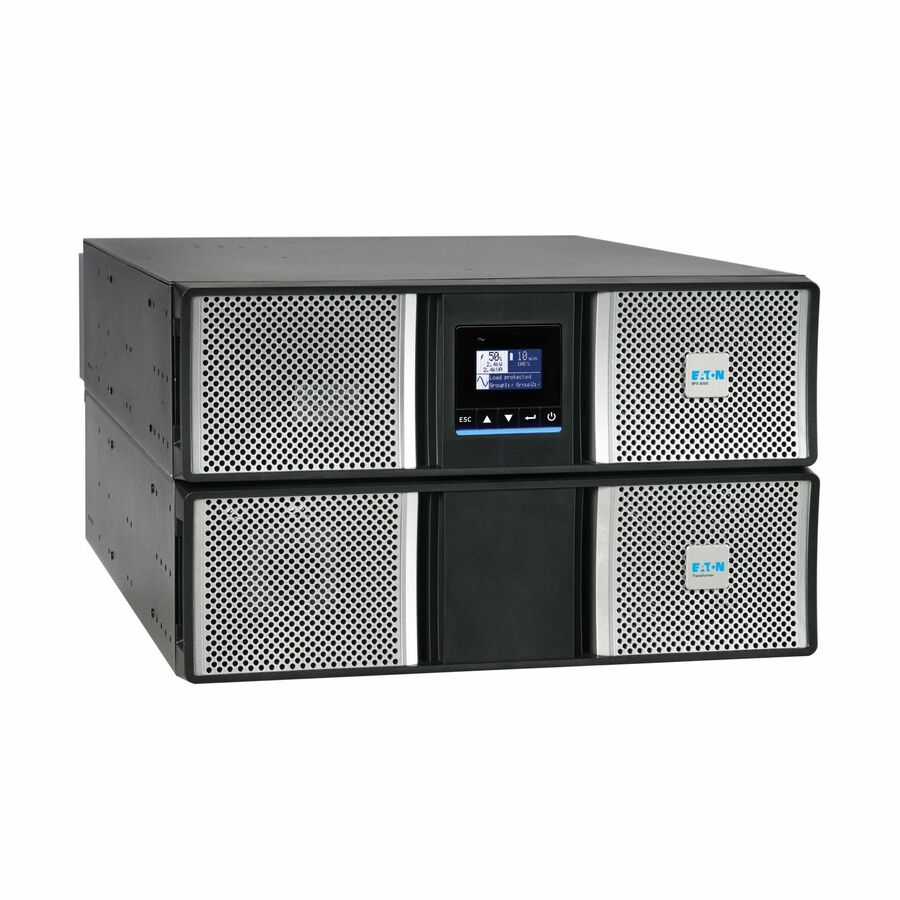 Eaton 9PX G2 5000VA 5000W 208/120V Online Double-Conversion UPS - L6-30P or Hardwired Input, 18x 5-20R, 2x L6-20R, 1x L6-30R, Cybersecure Network Card, Extended Run, 6U Rack/Tower