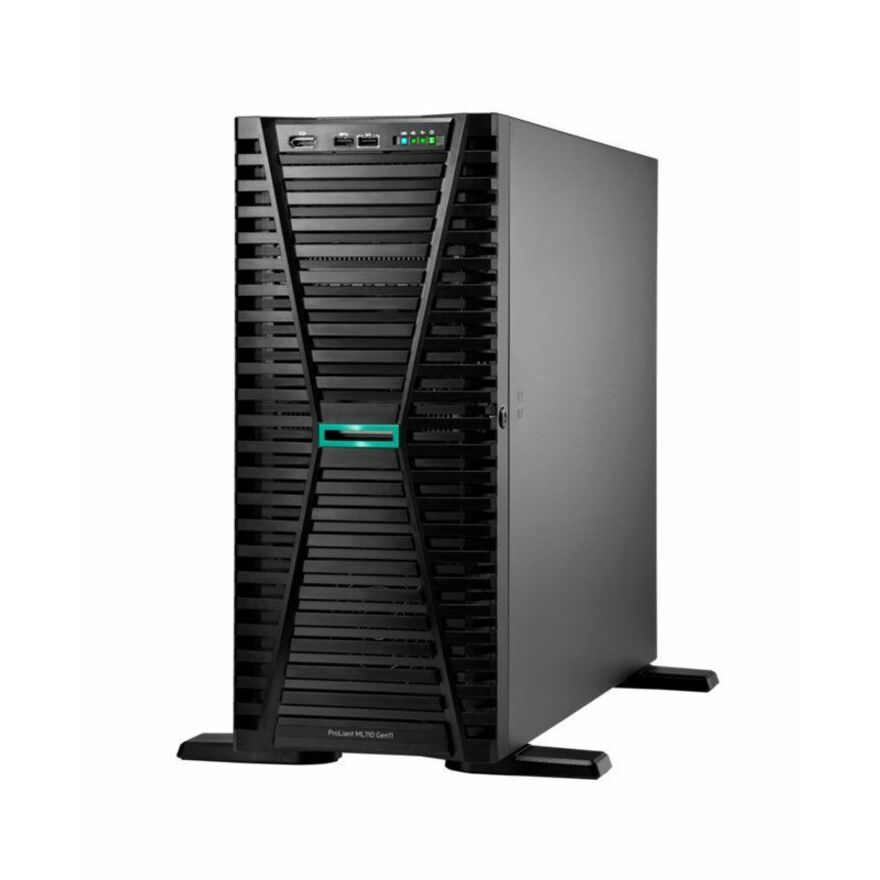 HPE SMART CHOICE ProLiant ML110 G11 4.5U Tower Server - 1 x Intel Xeon Silver 4410Y 2 GHz - 32 GB RAM - 960 GB SSD - (2 x 480GB) SSD Configuration - Serial ATA, Serial Attached SCSI (SAS) Controller
