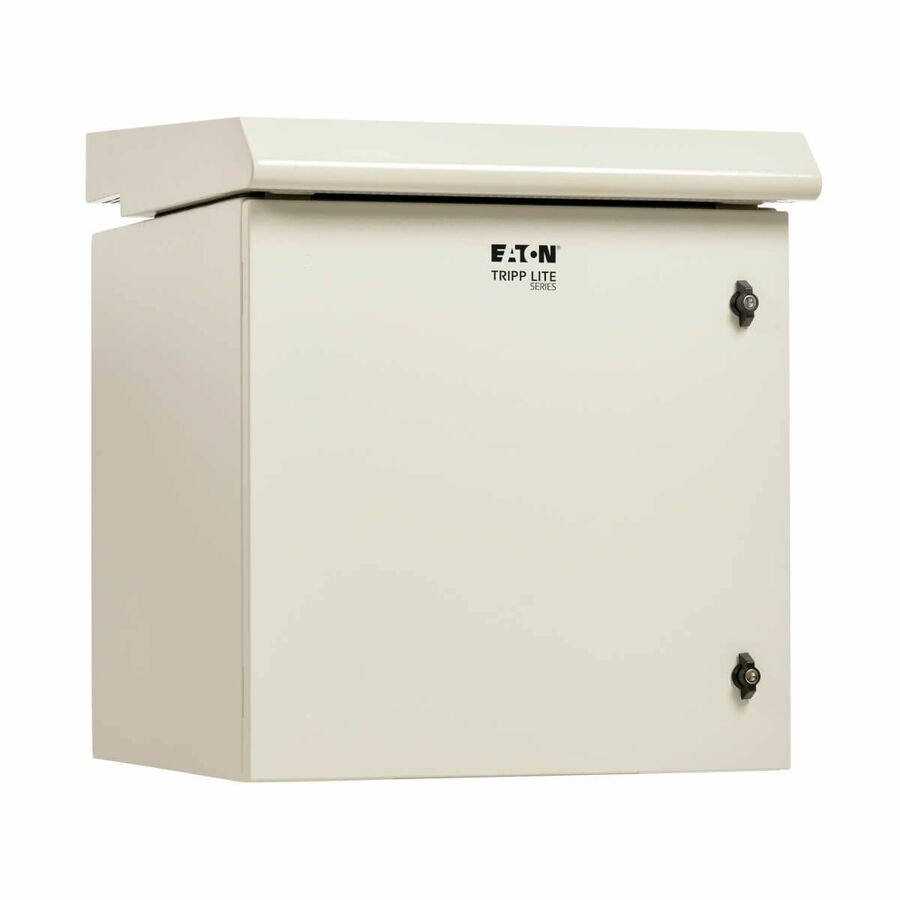 Tripp Lite by Eaton SmartRack Industrial Enclosure with Lock - NEMA 3R, Wall Mount, Metal Construction, Internal Fans, 23 in. Depth, 12U, Gray