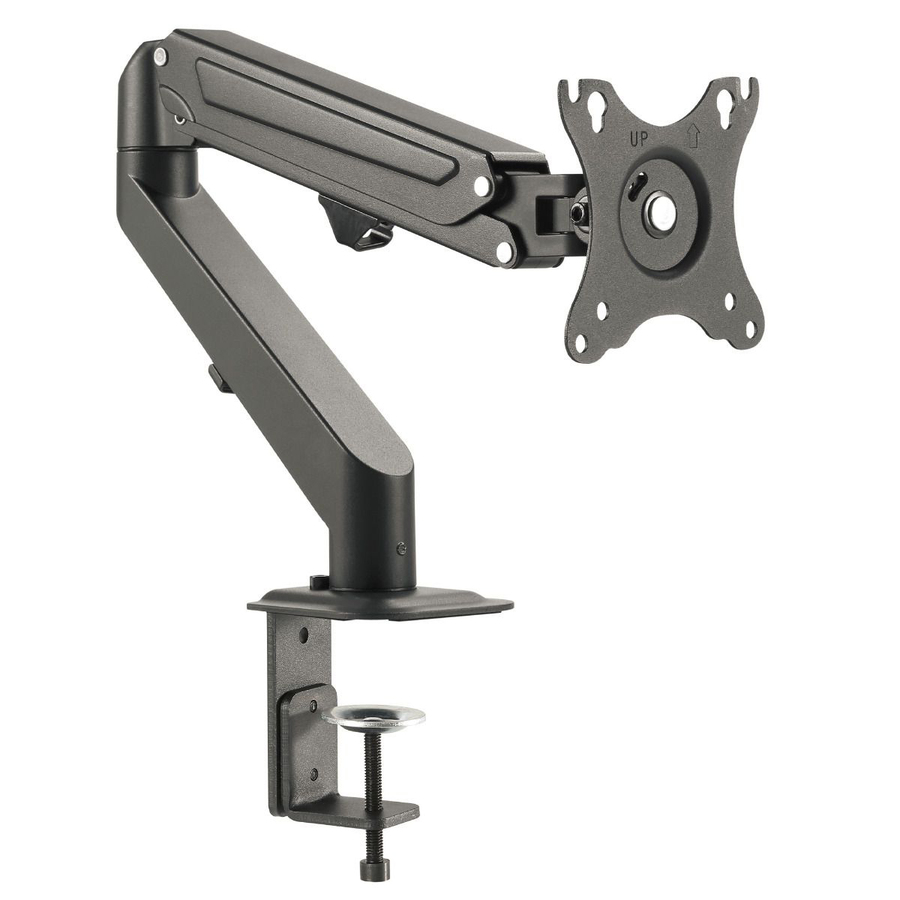 SIIG Single Gas Spring C-Clamp Monitor Desk Mount - 17" to 27"