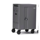 Bretford CUBE Cart Mini Charging Cart AC for 20 Devices, Charcoal Paint