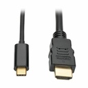 Eaton Tripp Lite Series USB-C to HDMI Active Adapter Cable (M/M), 4K, Black, 3 ft. (0.9 m)
