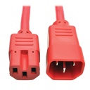 Tripp Lite by Eaton Power Cord C14 to C15 - Heavy-Duty 15A 250V 14 AWG 3 ft. (0.91 m) Red