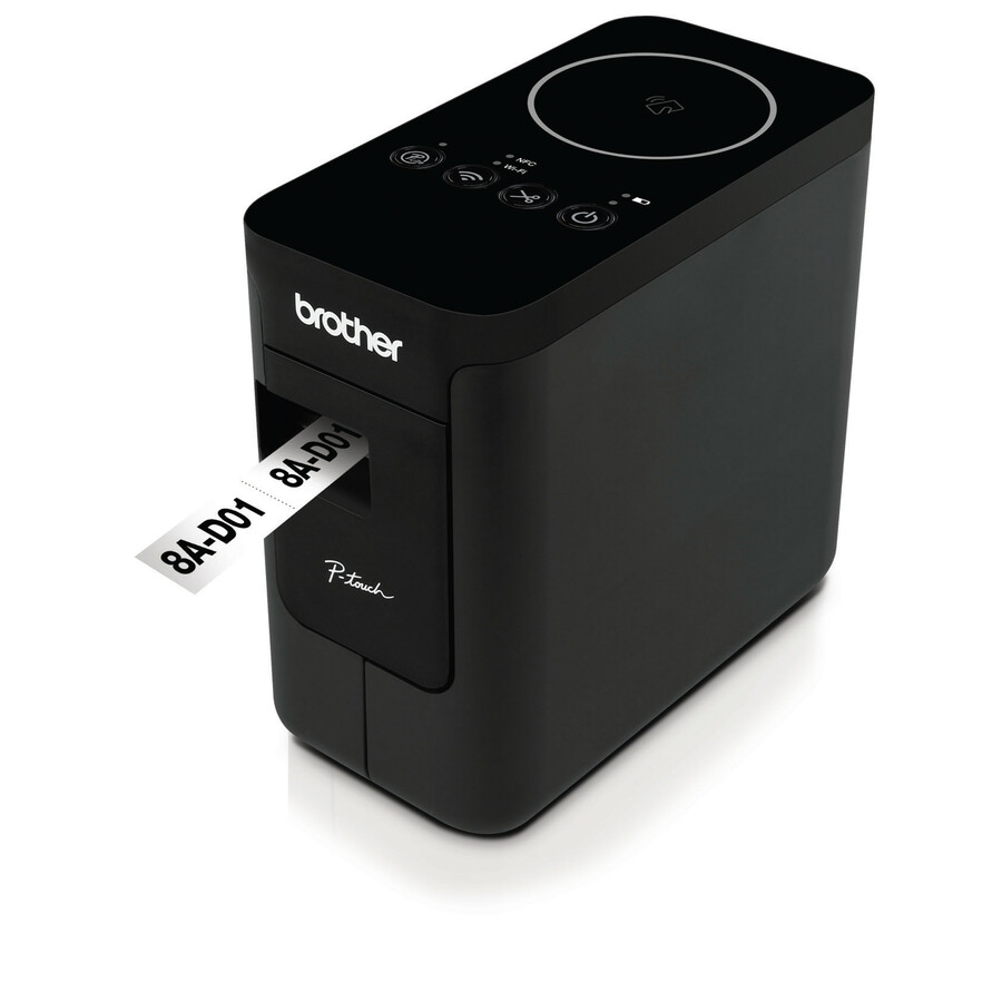 Brother P-touch EDGE PT-P750WVP Thermal Transfer Printer - Monochrome - Portable - Label Print - USB - Wireless LAN - Near Field Communication (NFC) - Battery Included