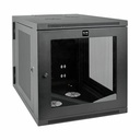 Tripp Lite by Eaton SmartRack 12U Server-Depth Wall-Mount Small Rack Enclosure Clear Acrylic Window Hinged Back