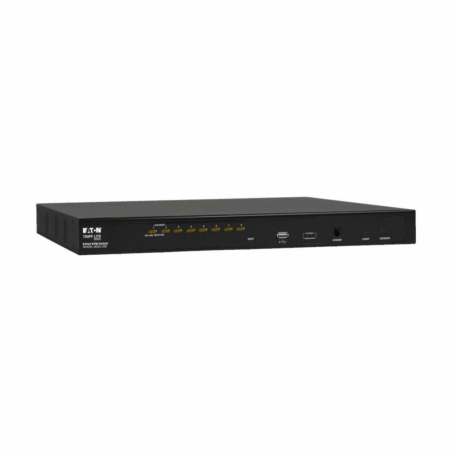 Tripp Lite by Eaton 8-Port Rackmount KVM/USB Switch w/ On-Screen Display Steel PS/2 1U