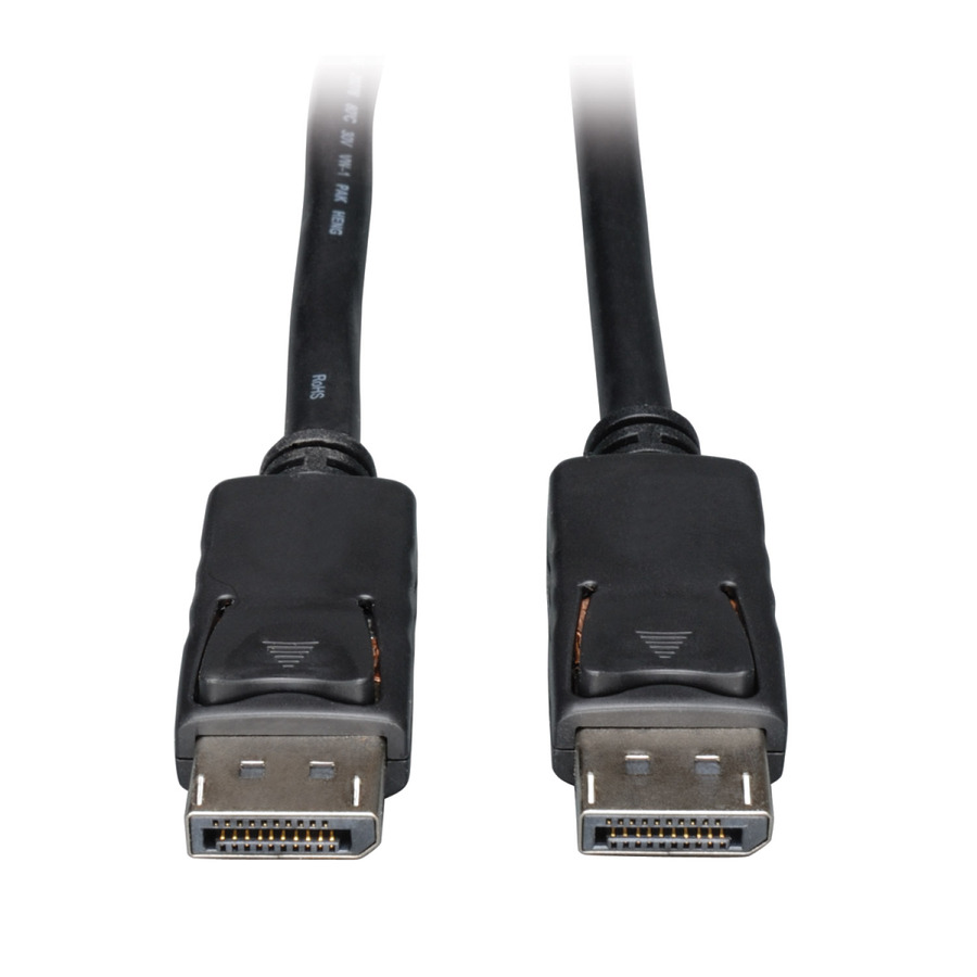 Eaton Tripp Lite Series DisplayPort Cable with Latching Connectors, 4K 60 Hz (M/M), Black, 1 ft. (0.31 m)