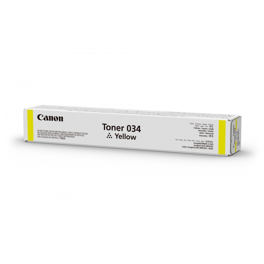 Canon 034 Original Laser Toner Cartridge - Yellow Pack