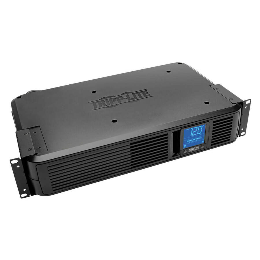 Tripp Lite by Eaton UPS SmartPro LCD 120V 1500VA 900W Line-Interactive UPS AVR Extended Runtime 2U Rack/Tower LCD USB DB9 8 Outlets