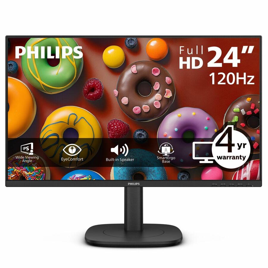 PHILIPS 24B2N3200J - 24 inch Monitor, LED, FHD, VGA, DP, HDMI, USB-Hub, 4 Year Manufacturer Warranty - 24"