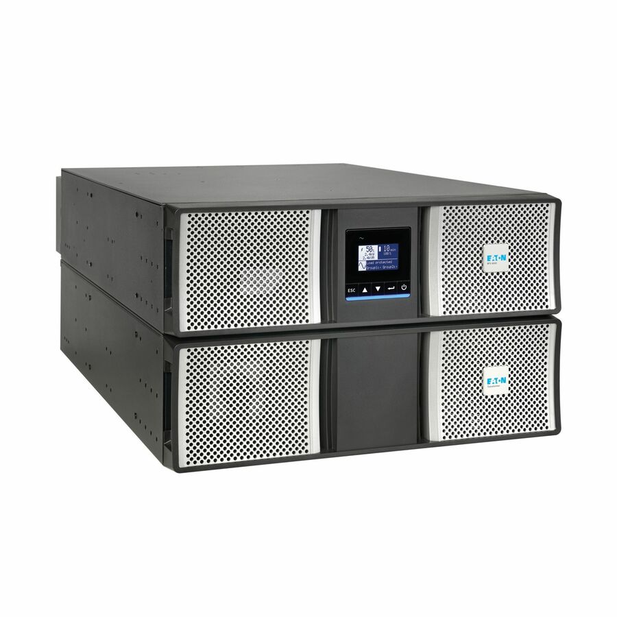 Eaton 9PX G2 5000VA 5000W 208/120V Online Double-Conversion UPS - Hardwired Input/Output, Cybersecure Network Card, Extended Run, 6U Rack/Tower