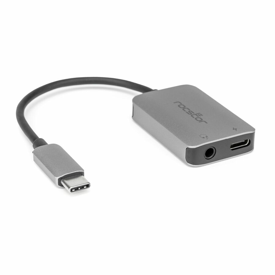 Rocstor Premium USB-C to Hi-Res AUX 3.5mm Audio with 100W Power Delivery (PD) Adapter