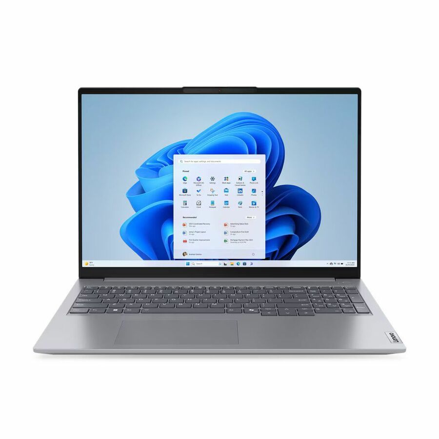Lenovo ThinkBook 16 G7 ARP 21MW0001US 16" Notebook - WUXGA - AMD Ryzen 5 7535HS - 8 GB - 256 GB SSD - English (US) Keyboard - Arctic Gray