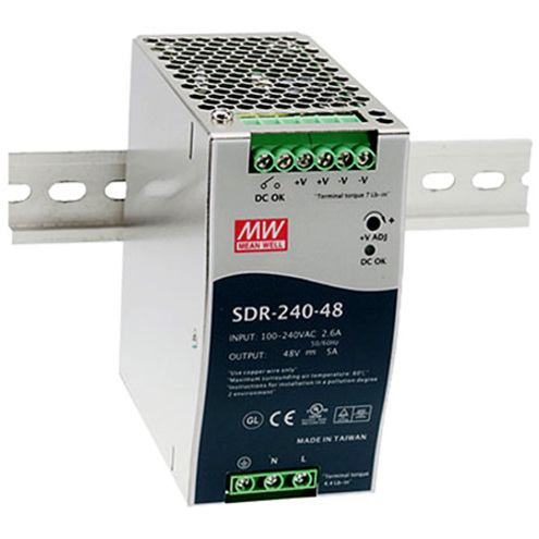 B+B SmartWorx 240W Single Output Industrial DIN RAIL With PFC Function