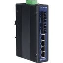 Advantech 4+2 100FX Port Single Mode Unmanaged Industrial Ethernet Switch