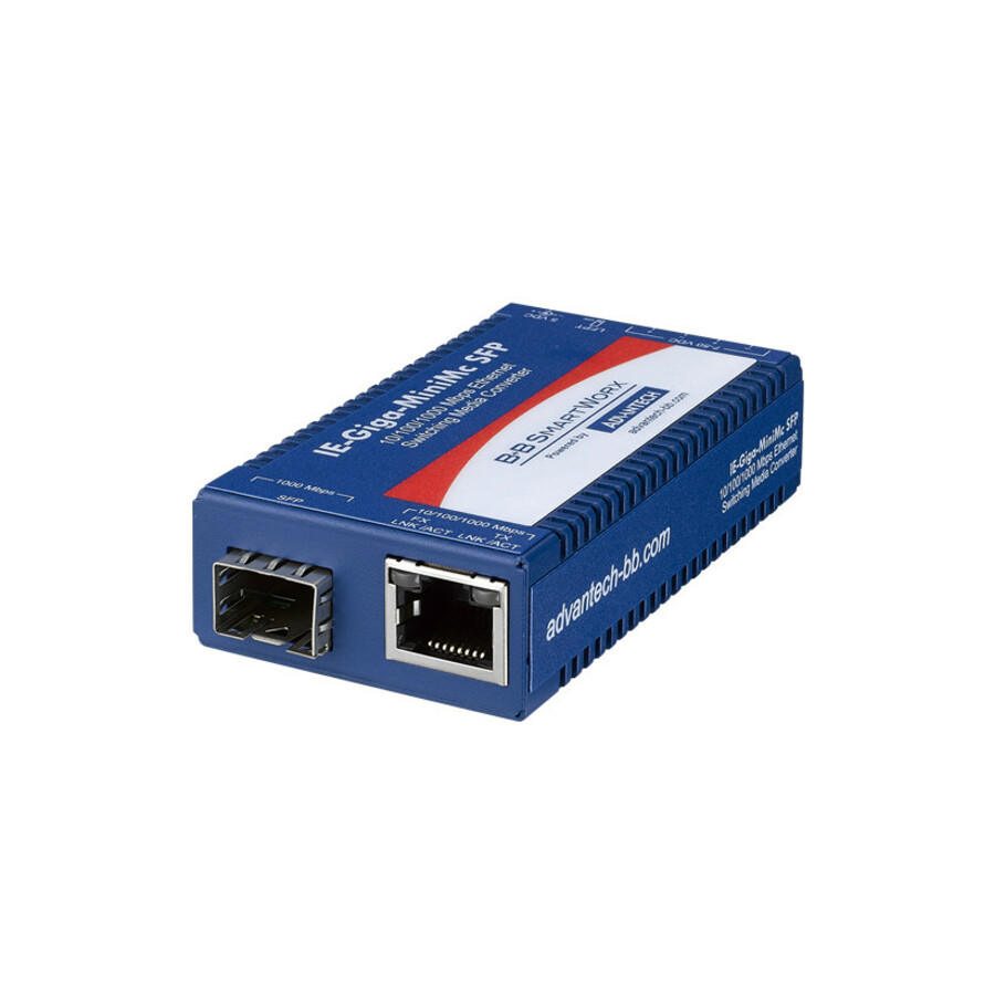 Advantech 10/100/1000Mbps Miniature Media Converter with LFPT