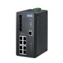Advantech 8G+4SFP Port Gigabit Unmanaged Redundant Industrial PoE Switch