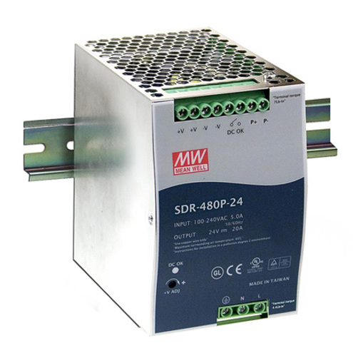 B+B SmartWorx MeanWell SDR-480P-24 Power Supply