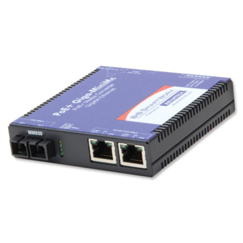Advantech 10/100/1000Mbps PoE & PoE+ Media Converter