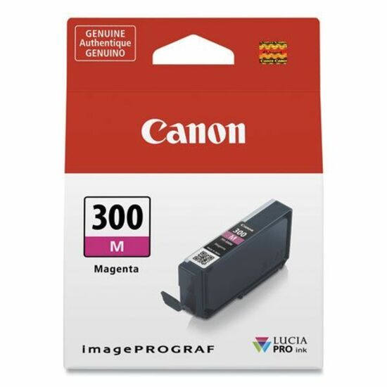 Canon LUCIA PRO PFI-300 Original Inkjet Ink Cartridge - Single Pack - Magenta - 1 / Pack