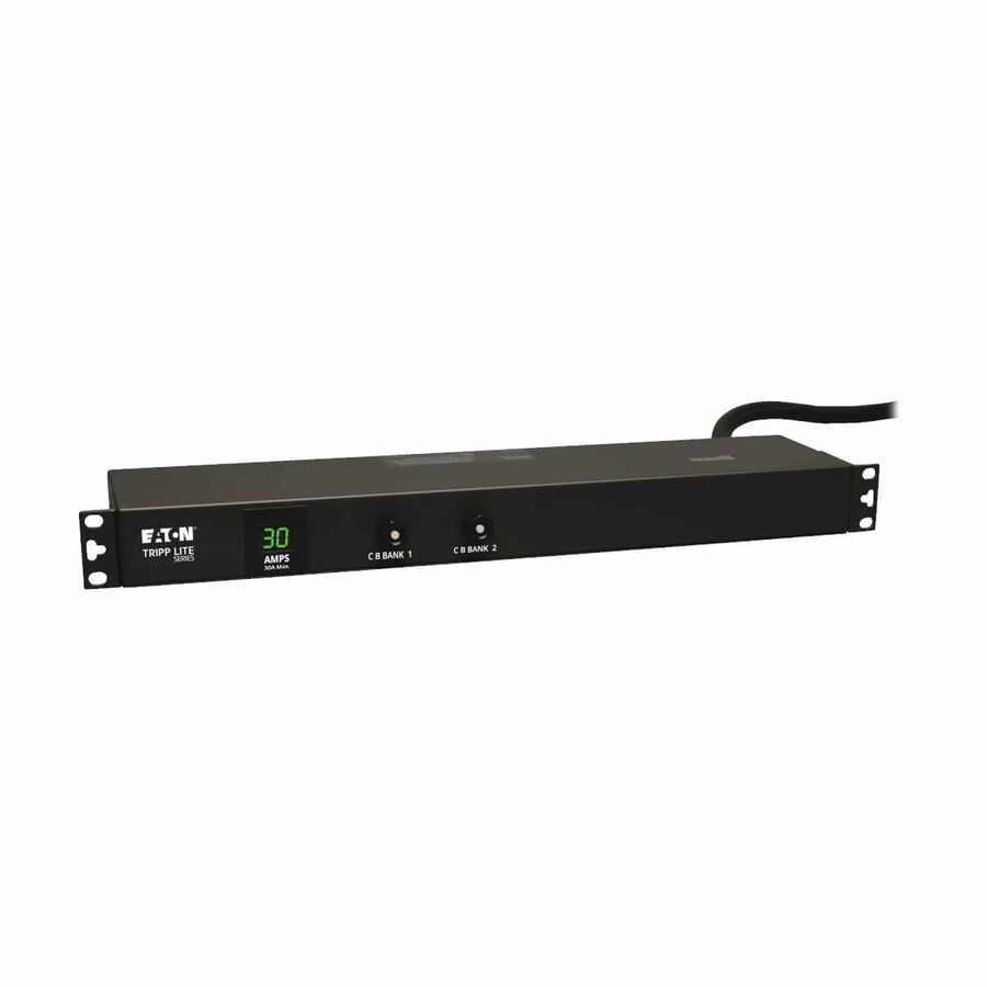 Tripp Lite by Eaton PDU 2.9kW Single-Phase Local Metered PDU 120V Outlets (12 5-15/20R) L5-30P 15 ft. (4.57 m) Cord 1U Rack-Mount