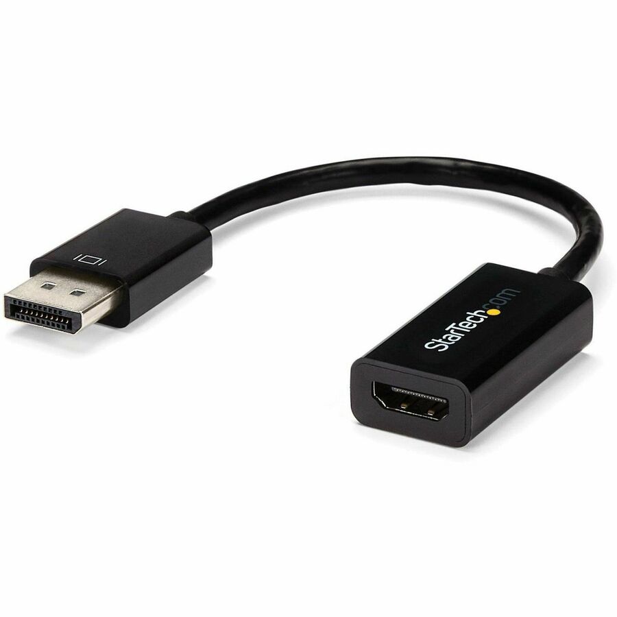 StarTech DisplayPort to HDMI Adapter, 4K 30Hz Active DP to HDMI Video Converter, Ultra HD DP 1.2 to HDMI 1.4 Monitor Adapter Dongle