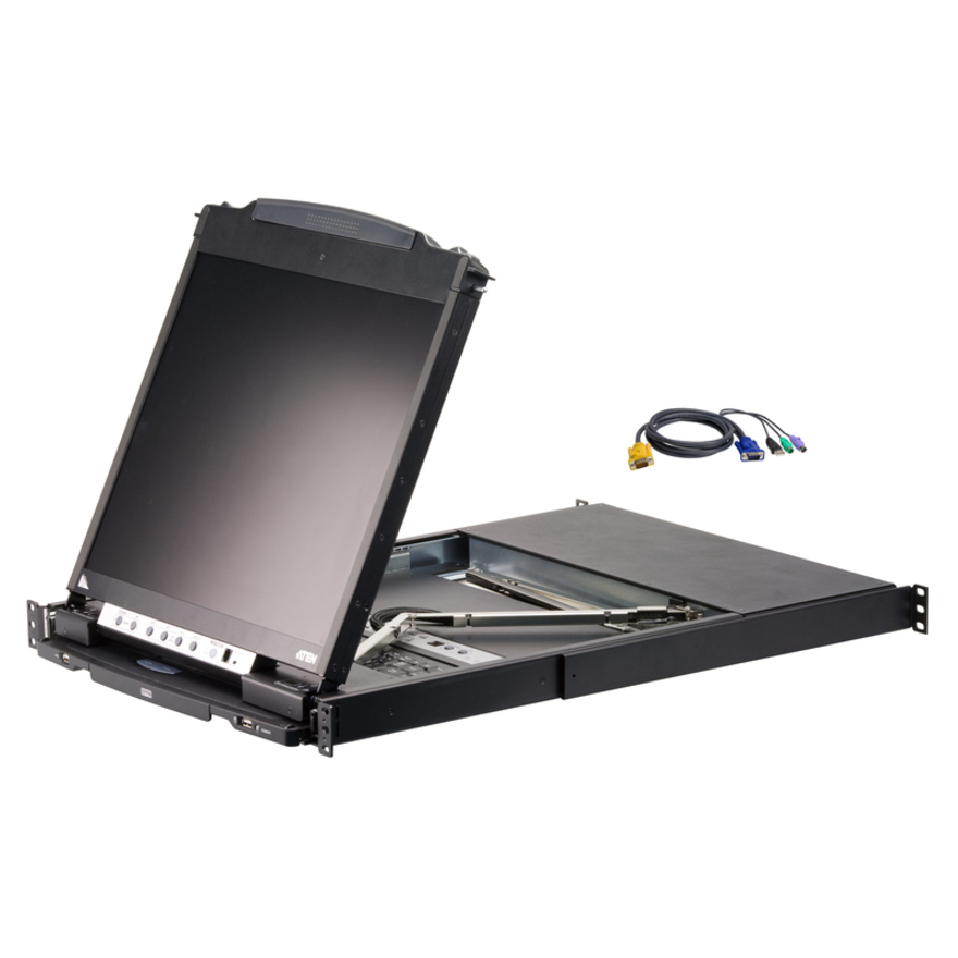 ATEN CL5808NCKIT Dual Rail Rackmount LCD-TAA Compliant
