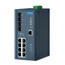 Advantech 8GE + 4SFP Port Managed PoE Ethernet Switch w/Wide Temp