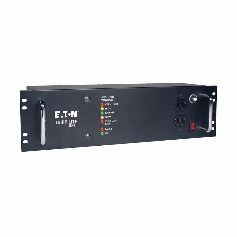 Tripp Lite by Eaton 2400W 120V 3U Rack-Mount Power Conditioner with Automatic Voltage Regulation (AVR) AC Surge Protection 14 Outlets