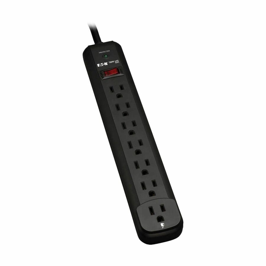 Tripp Lite by Eaton Protect It! 7-Outlet Surge Protector 12 ft. Cord 1080 Joules Diagnostic LED Black Housing