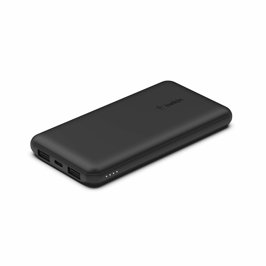 [17PowerBank-10K] Belkin 15W USB-C 3-Port Power Bank - 10k mAh - 1xUSB-C (15W), 2xUSB-A (10W) - Portable Charger - w/ USB-C Cable - Black