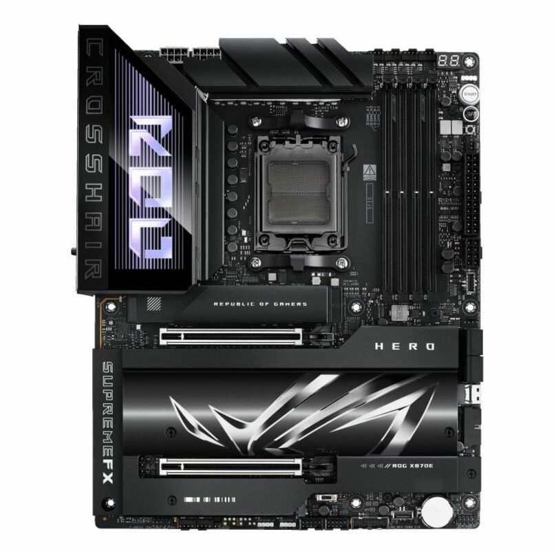 Asus ROG Crosshair X870E HERO Gaming Desktop Motherboard - AMD X870E Chipset - Socket AM5 - ATX