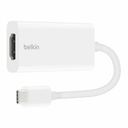 Belkin USB-C (M) to HDMI (F) Audio Video Adapter - Supports Dolby Vision - 4K at 60Hz - Adapter Cable - White