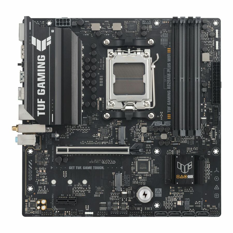 TUF A620AM-PLUS WIFI Gaming Desktop Motherboard - AMD A620A Chipset - Socket AM5 - Micro ATX