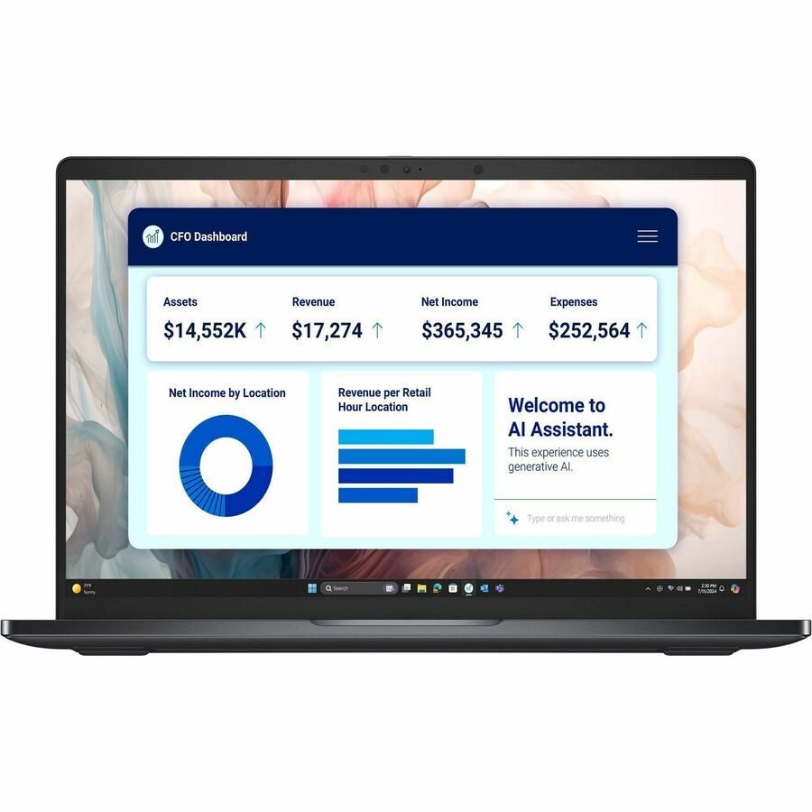 Dell Pro 14 Premium PA14250 14" Touchscreen Copilot+ PC Notebook - QHD+ - 60 Hz - Intel Core Ultra 7 268V - vPro Technology - Intel Evo Platform - 32 GB - 512 GB SSD - English (US) Keyboard - Magnetite