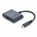 StarTech USB-C to HDMI Multiport Adapter with 140W PD Charging, 4K 60Hz HDMI, USB 5Gbps Hub, Mini Dock