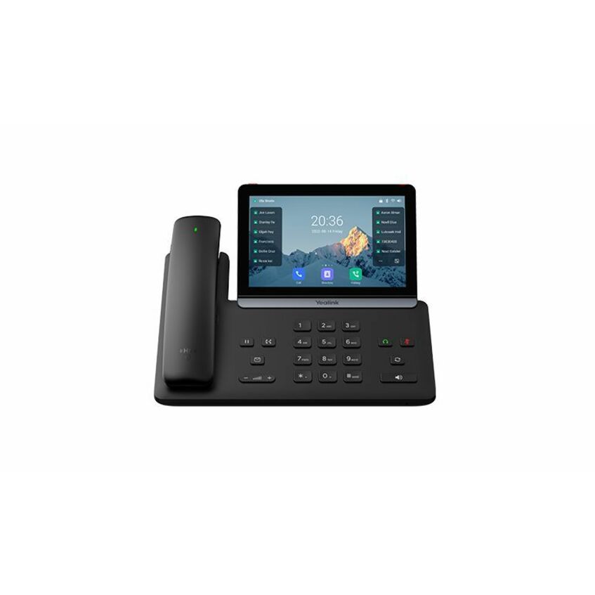 Yealink T88W Pro IP Phone - Corded/Cordless - Corded/Cordless - Bluetooth, Wi-Fi - 10 Multiple Conferencing - Wall Mountable, Desktop, Stand Mountable - Black