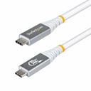 StarTech 5ft (1.5m) USB4 Cable, 80Gbps, USB-IF Certified USB-C Cable, 240W, 8K 120Hz/4K 240Hz DP2.1, Thunderbolt 4 Compatible, White