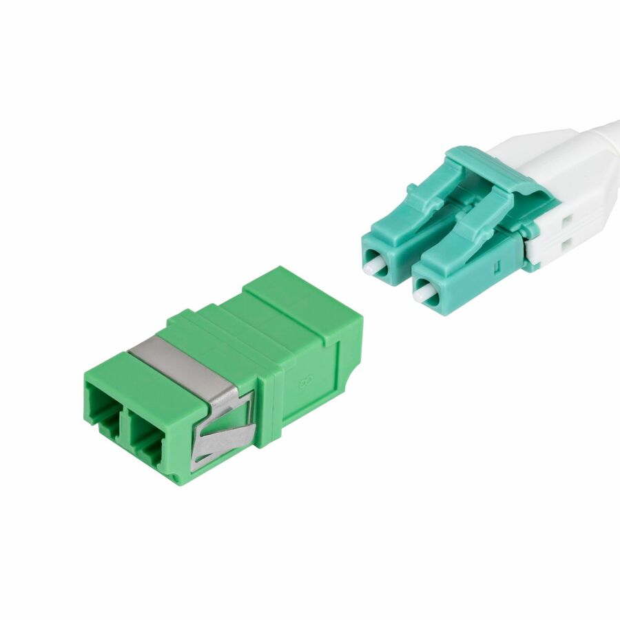 StarTech LC to LC Coupler 10 Pack, OS2 Single Mode SC Footprint LC Fiber Optic Coupler without Flange, LC/APC Duplex Adapter