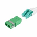 StarTech LC to LC Coupler 10 Pack, OS2 Single Mode SC Footprint LC Fiber Optic Coupler without Flange, LC/APC Duplex Adapter